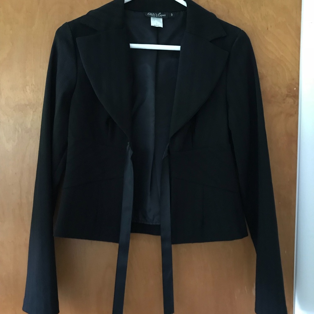 Black blazer with 🎀